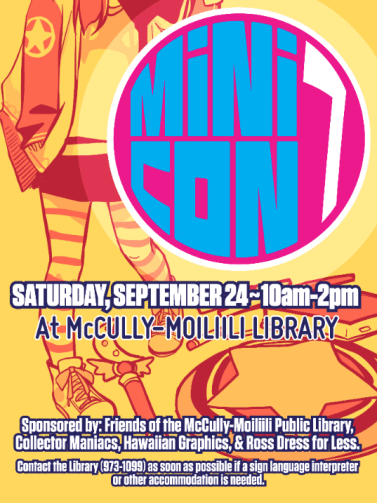 This year's edition of the Mini Con flyer, by Audra Furuichi. Courtesy image.